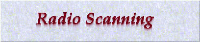 Radio Scanning